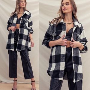 Love Tree Shacket with Pockets